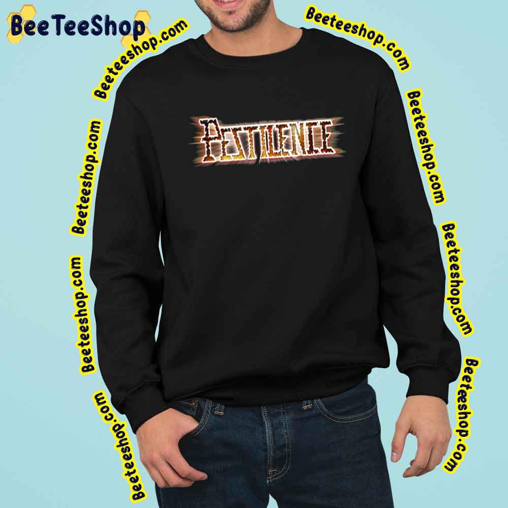 Gradation Pestilence Graphic Background Black Trending Unisex Sweatshirt