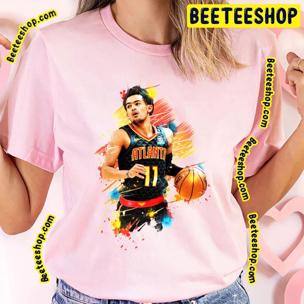 Graphic Of Trae Young Atl Vintage Retro Art Basketball Trending Unisex T-Shirt