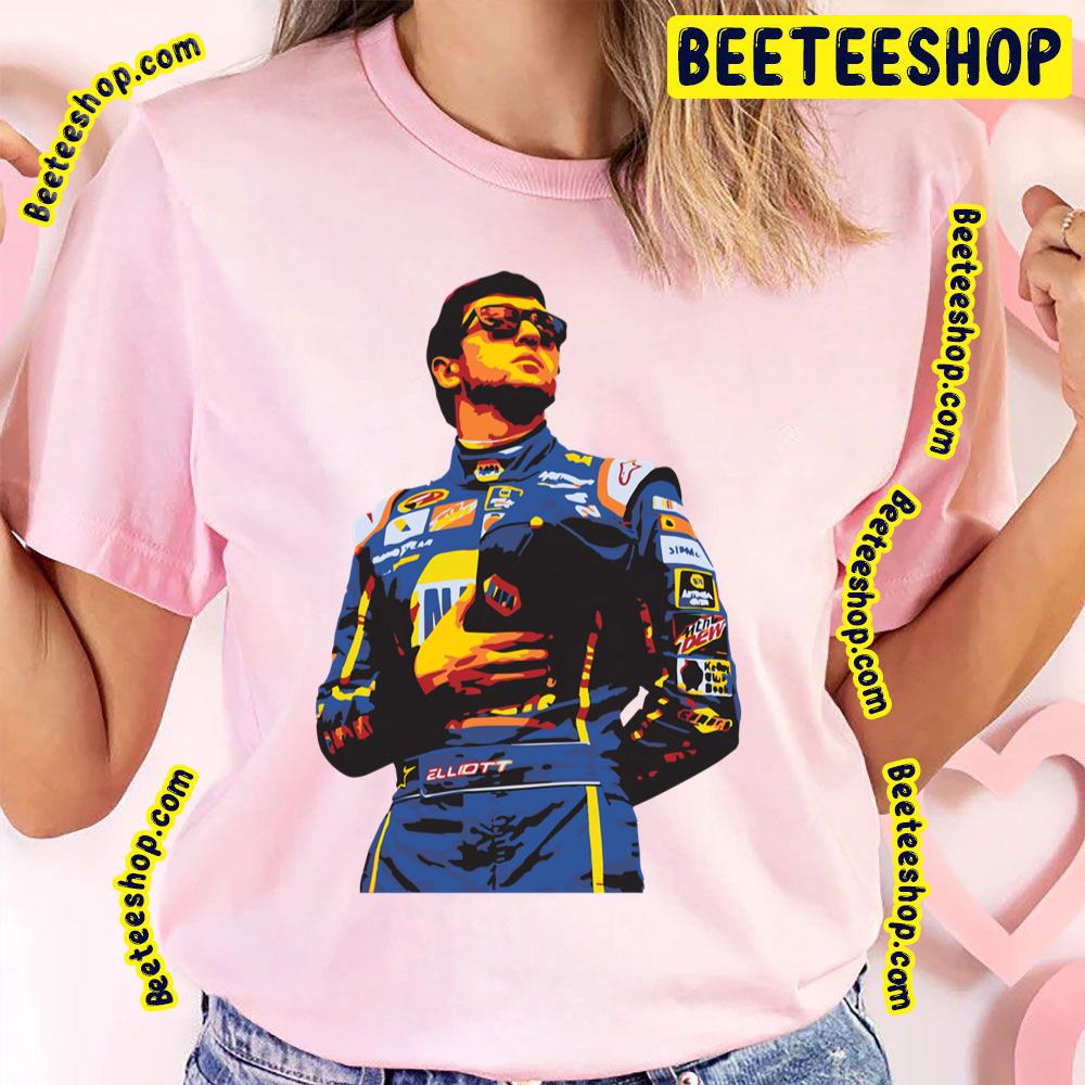 Happy Driver Of Chase Elliott Racing Vintage Retro Art Trending Unisex T-Shirt