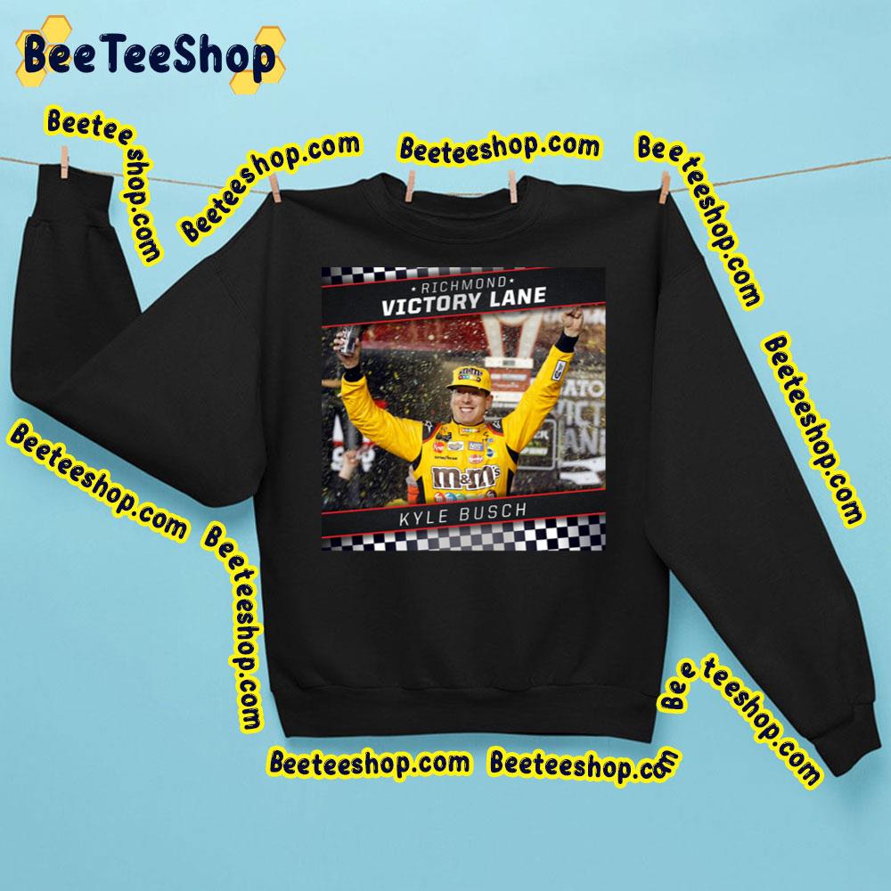 Happy Face Of Kyle Busch Racing Victory Lane Vintage Trending Unisex Sweatshirt