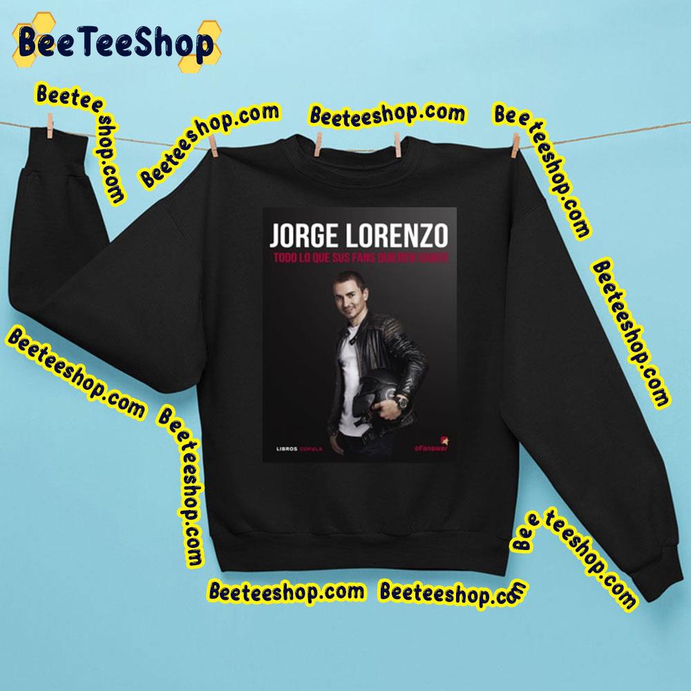 Happy Jorge Lorenzo Racing Wallpaper Art Trending Unisex Sweatshirt