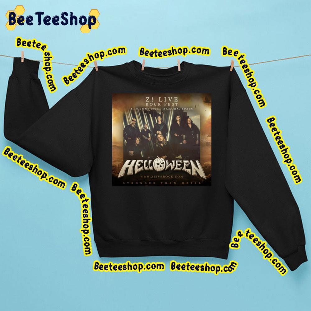 Helloween Z Live Rock Fest Stronger Than Metal 2023 Trending Unisex Sweatshirt