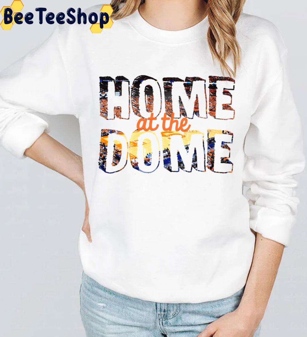 Home At The Dome Vintage Wallpaper Art Basketball Trending Unisex Sweatshirt