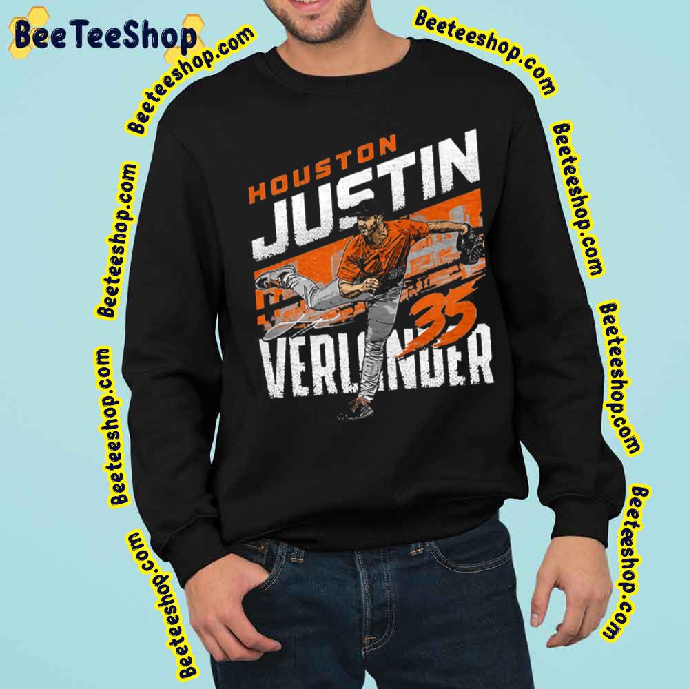 Houston Justin Verlander Funny Art Retro Baseball Trending Unisex Sweatshirt