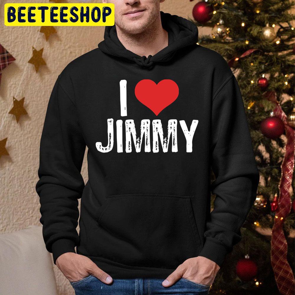 I Love Jimmy Funny Art Wallpaper Vintage Football Trending Unisex Hoodie