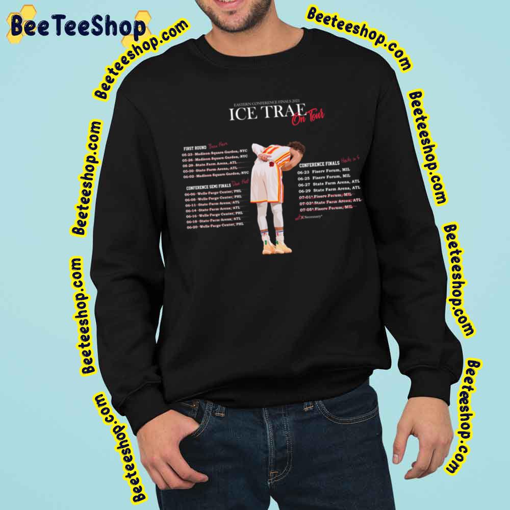 Ice Trae On Tour Black Trae Young Atlanta Playoffs Basketball Trending Unisex Sweatshirt