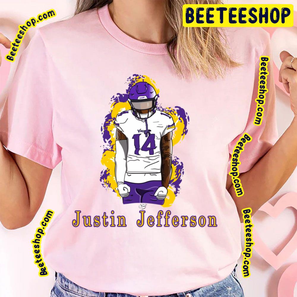 Idea For Justin Justin Jefferson Painting Art Football Trending Unisex T-Shirt