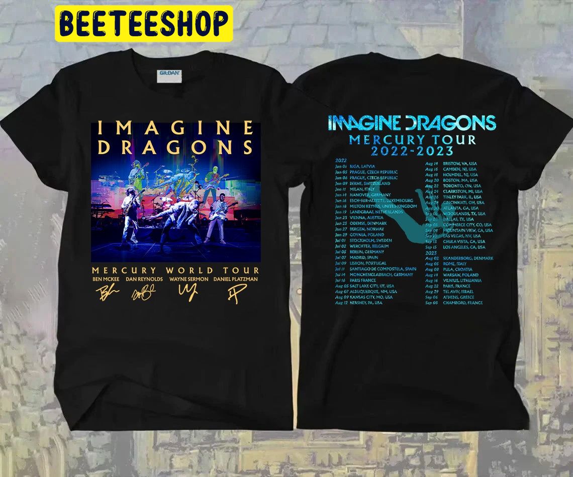 Imagine Dragons Mercury Tour 2022 2023 Double Side Trending Unisex Shirt