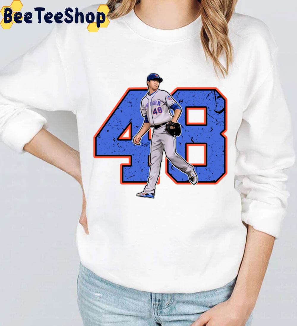 Jacob Degrom 48 Pitches With Number Vintage Baseball Trending Unisex Sweatshirt