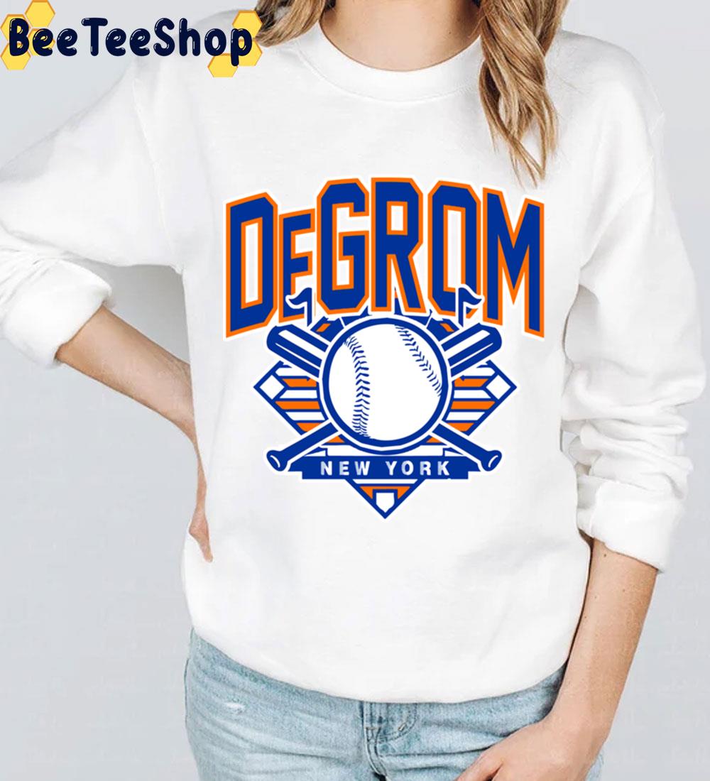 Jacob Degrom Retro New York Logo Baseball Trending Unisex Sweatshirt