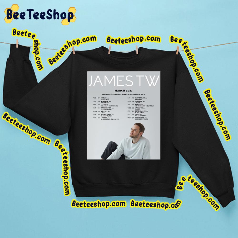 James Tw March 2023 Tour Dates Trending Unisex Sweatshirt