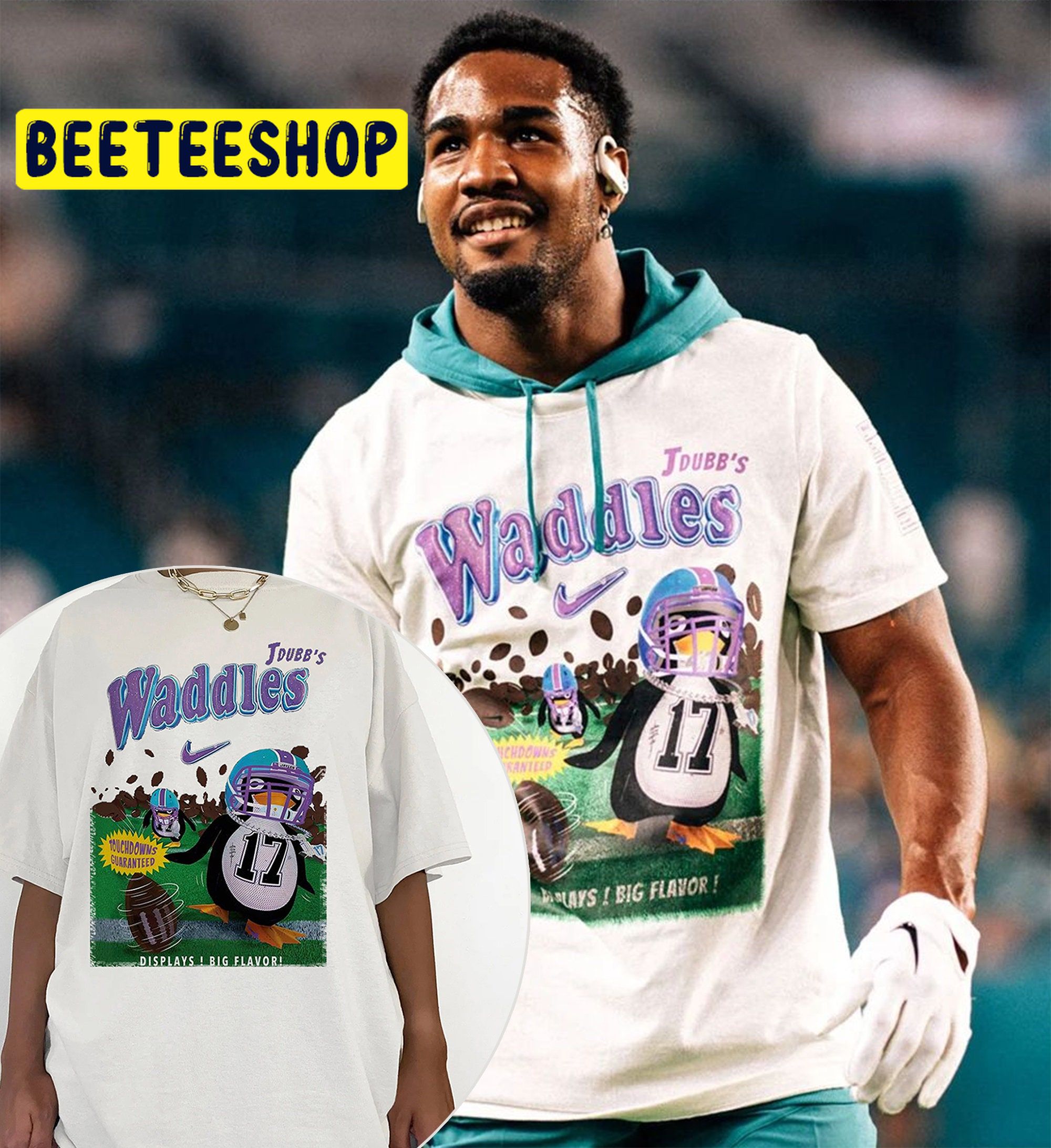 Jaylen Waddle Vintage Jdubb's Dolphins Football Trending Unisex Shirt ...