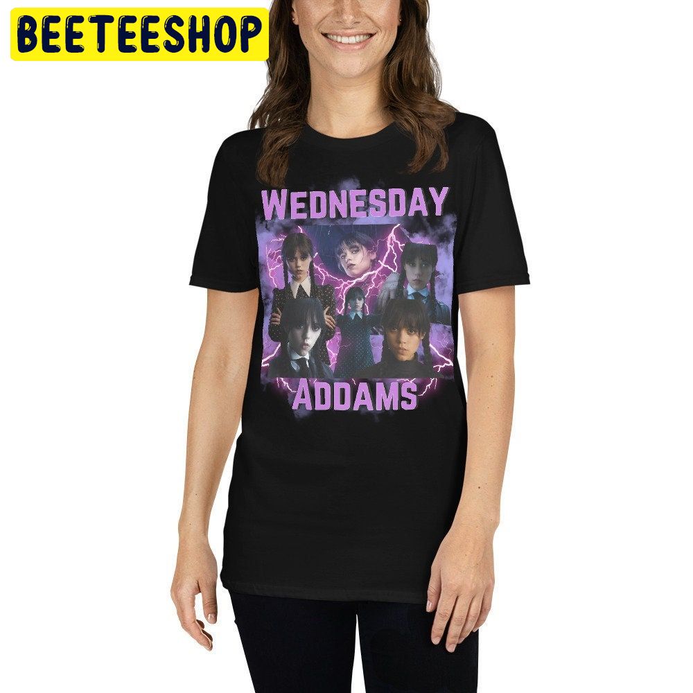 Jenna Ortega Wednesday Addams 90s Graphic Vintage Trending Unisex Shirt