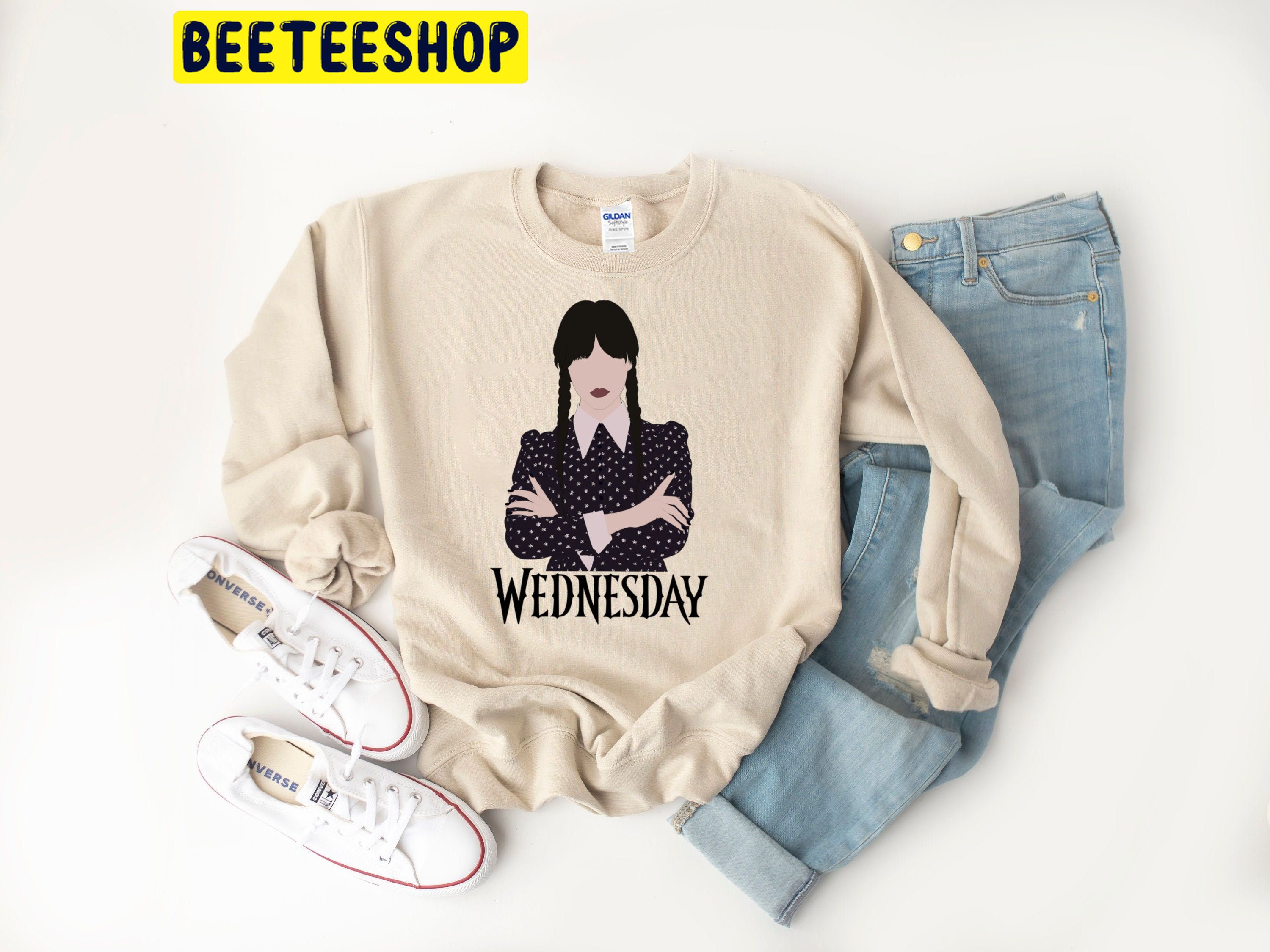 Jenna Ortega Wednesday Addams Retro 90s Vintage New 2022 Tv Series Trending Unisex Shirt