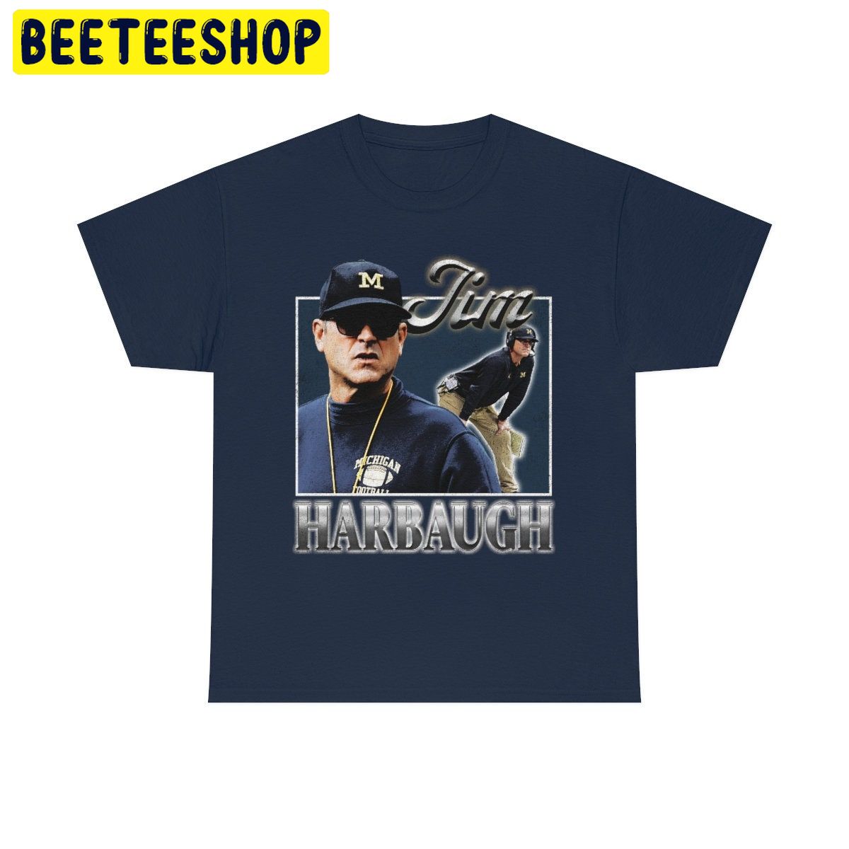 Jim Harbaugh Vintage University Of Michigan Football Coach Jim Harbaugh  Heavy Trending Unisex Shirt - Beeteeshop