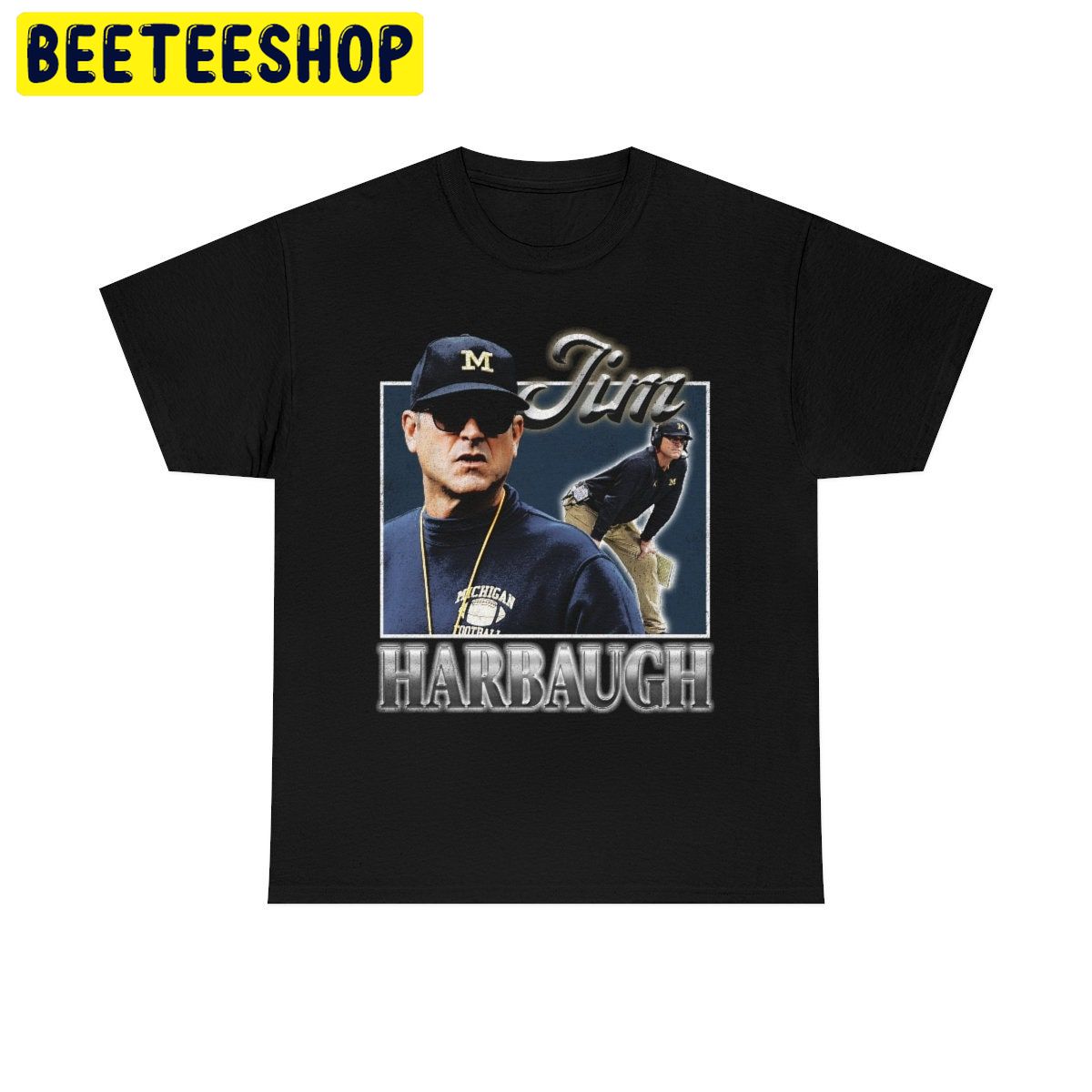 Jim Harbaugh Vintage University Of Michigan Football Coach Jim Harbaugh Heavy Trending Unisex Shirt