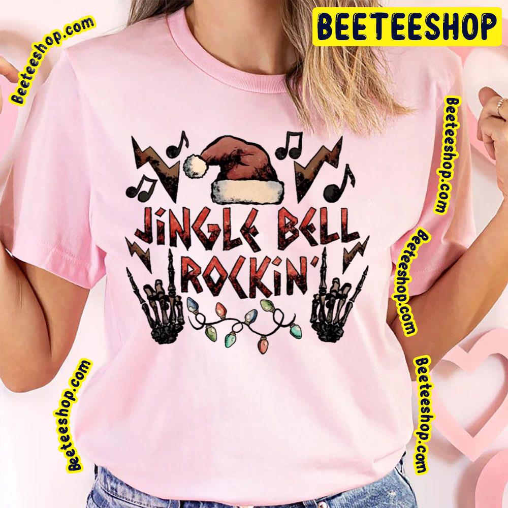 Jingle Bell Rockin Retro Christmas Trending Unisex T-Shirt