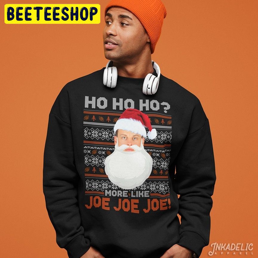 Joe Burrow Ho Ho Ho More Like Joe Joe Joe Christmas Premium SS T-Shirt