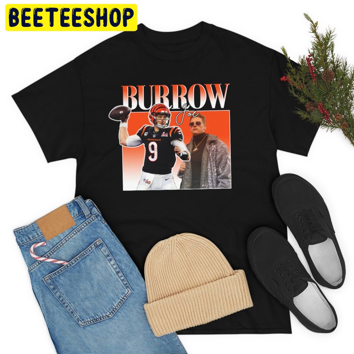 Joe Burrow Cincinnati Bengals 90s Vintage Bootleg Design Trending Unisex Shirt