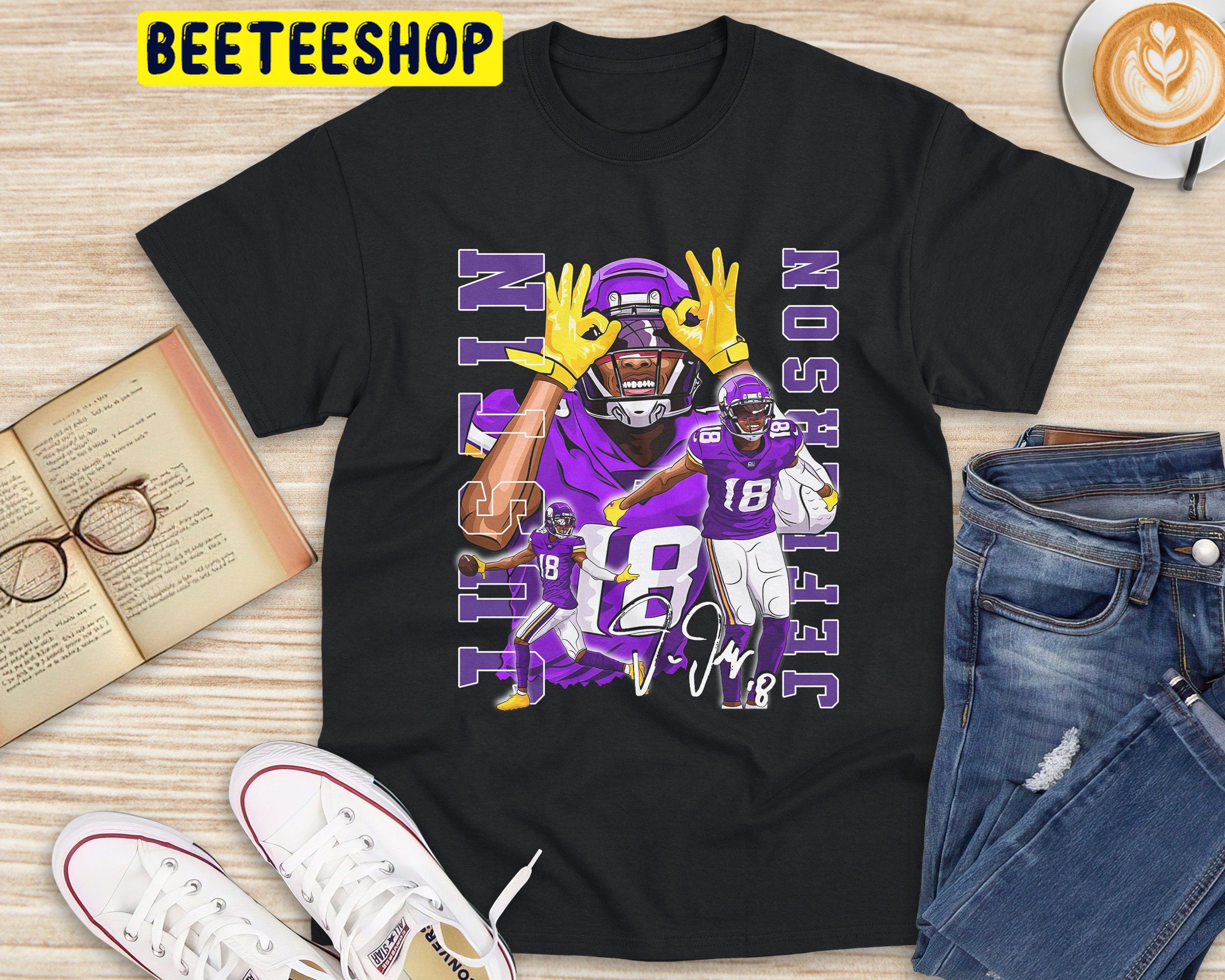 Justin Jefferson Minnesota Football American Football MVP Player Trending Unisex Shirt