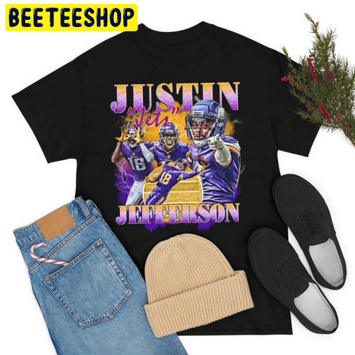 JUSTIN JEFFERSON Minnesota Vikings Trending Unisex Shirt - Beeteeshop