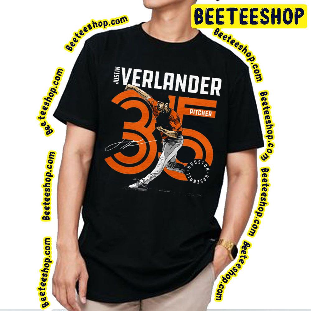 Justin Verlander Pitcher Funny Art Retro Baseball Trending Unisex T-Shirt