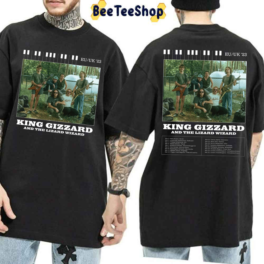 King Gizzard And The Lizard Wizard Eu Uk Tour 2023 Dates Double Side Trending Unisex Shirt