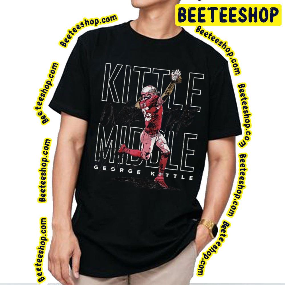 Kittle Over The Middle Funny Art Design Colorful Football Trending Unisex T-Shirt