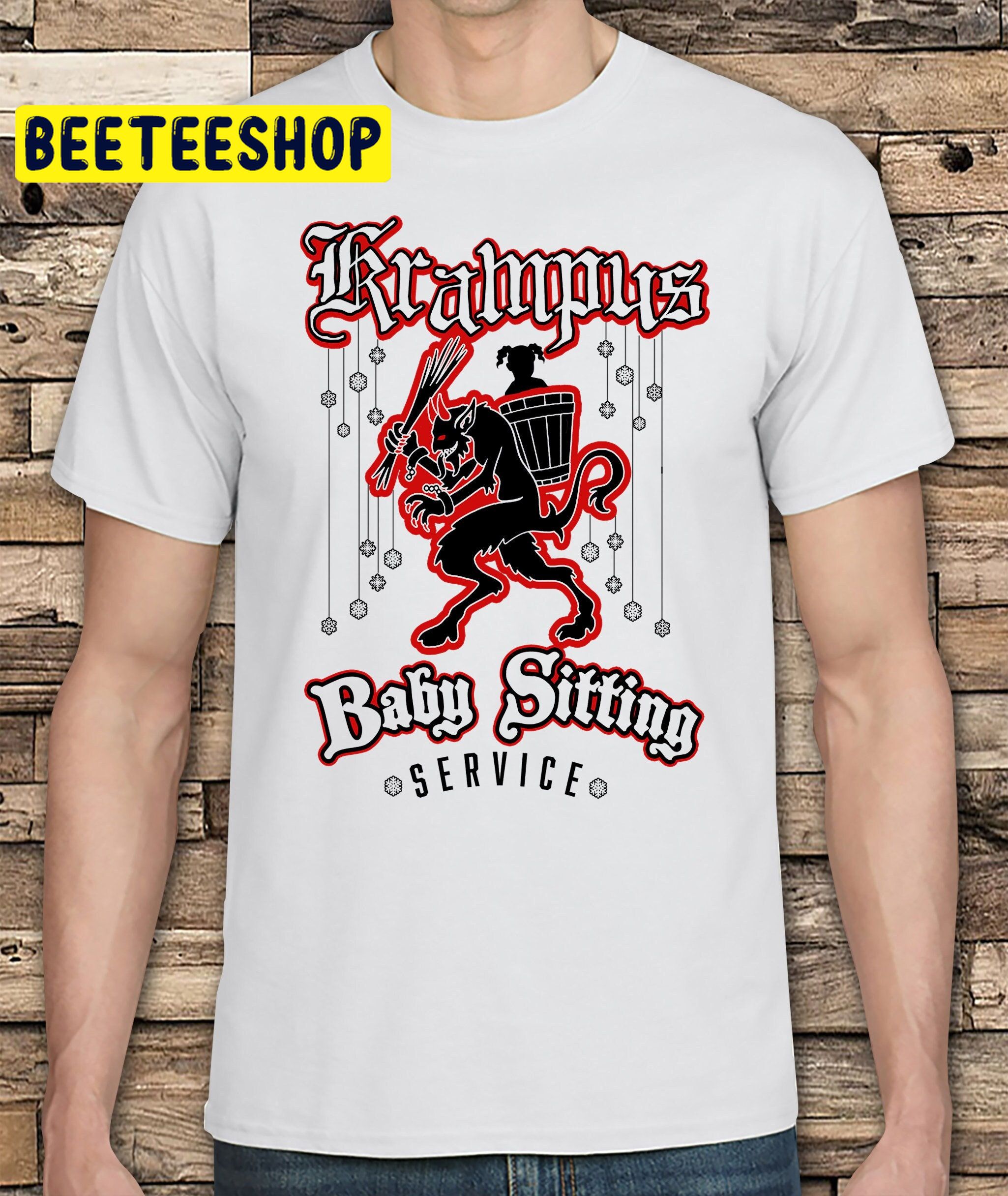 Krampus Baby Sitting Service Christmas Trending Unisex Shirt