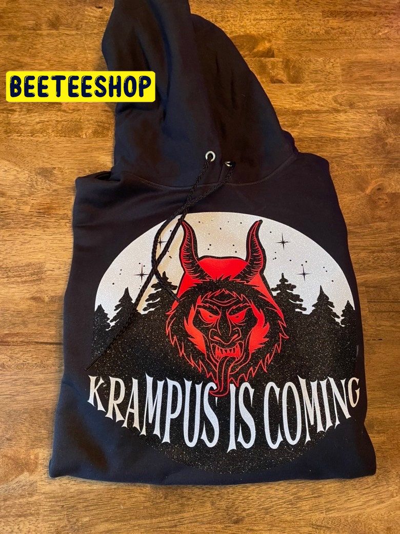 Krampus is Coming Spooky Christmas Trending Unisex Shirt