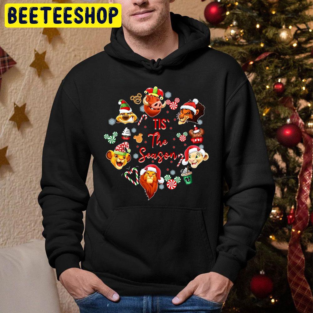 Lion King File Christmas Tis The Season Christmas Cartoon Character Trending Unisex Hoodie