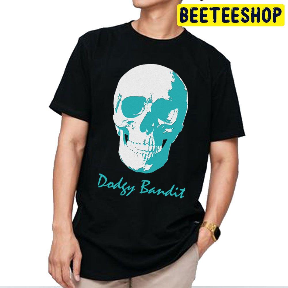 Logo Dodgy Rock Bandit Skull Retro Vintage Trending Unisex T Shirt