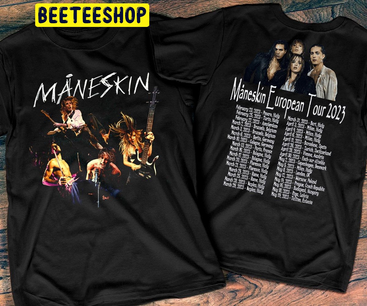 Maneskin Loud Kids Gets Louder 2023 Tour Double Side Trending Unisex Shirt