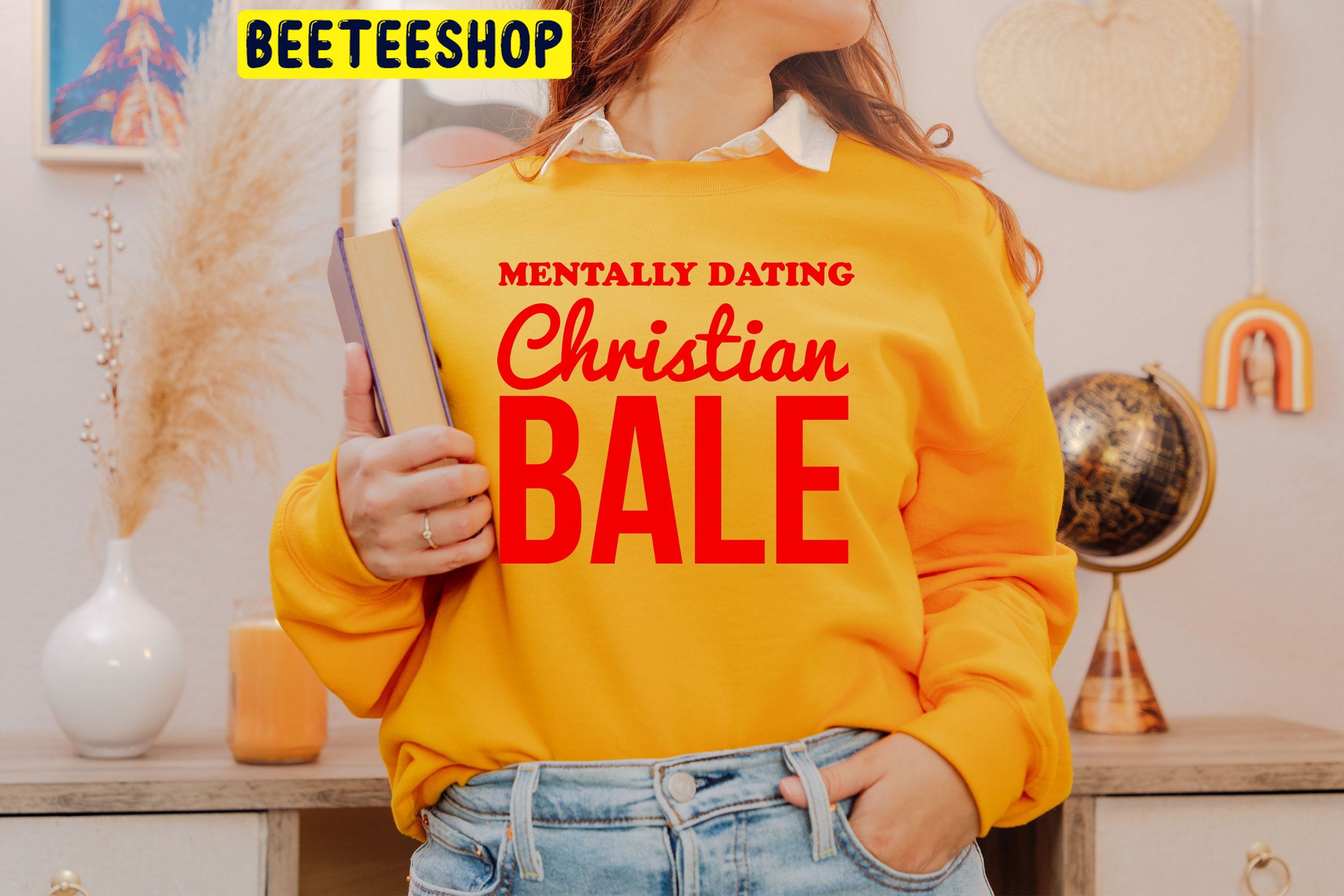 Mentally Dating Christian Bale Retro Movie Trending Unisex Shirt