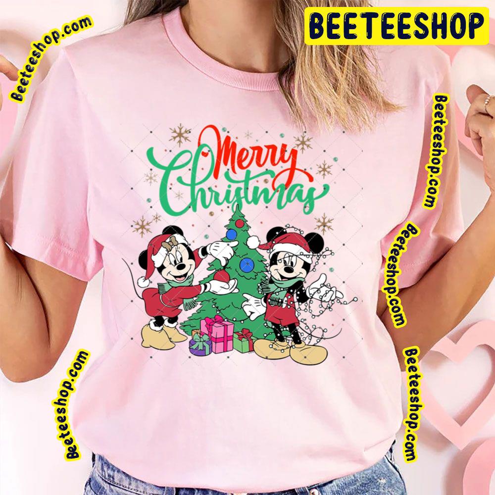 Merry Chrisrmas Mickey Minnie Trending Unisex T-Shirt