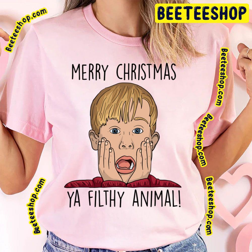 Merry Christmas Ya Filthy Animal Graphic Trending Unisex T-Shirt