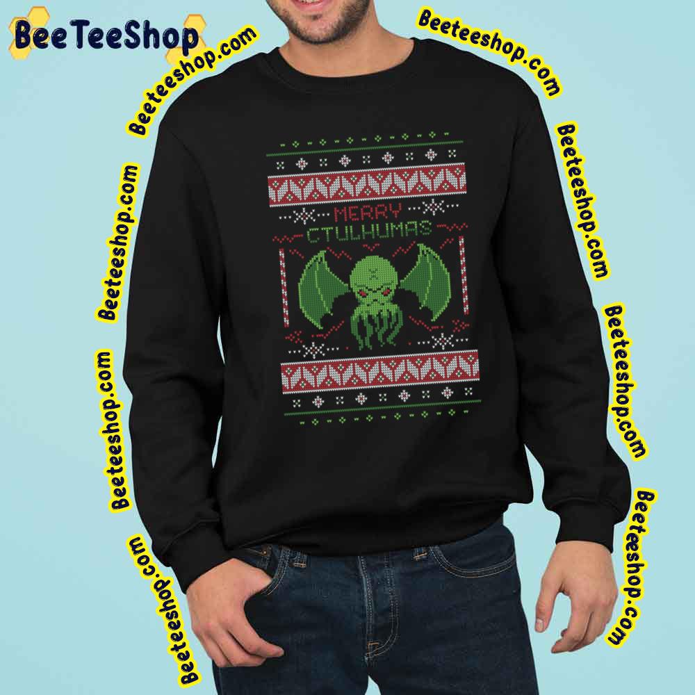 Merry Cthulhumas Ugly Christmas Cthulhu Trending Unisex Sweatshirt