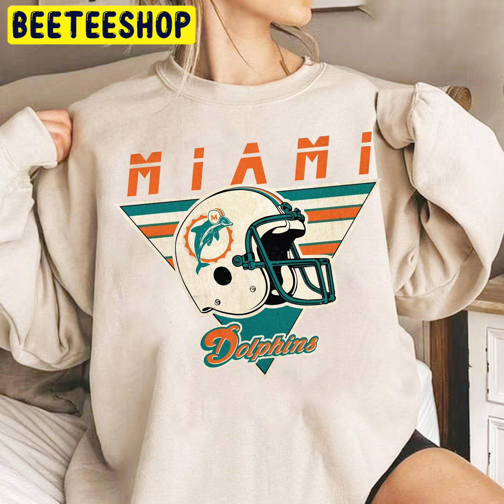 Miami Football Vintage Dolphins Retro Trending Unisex Shirt