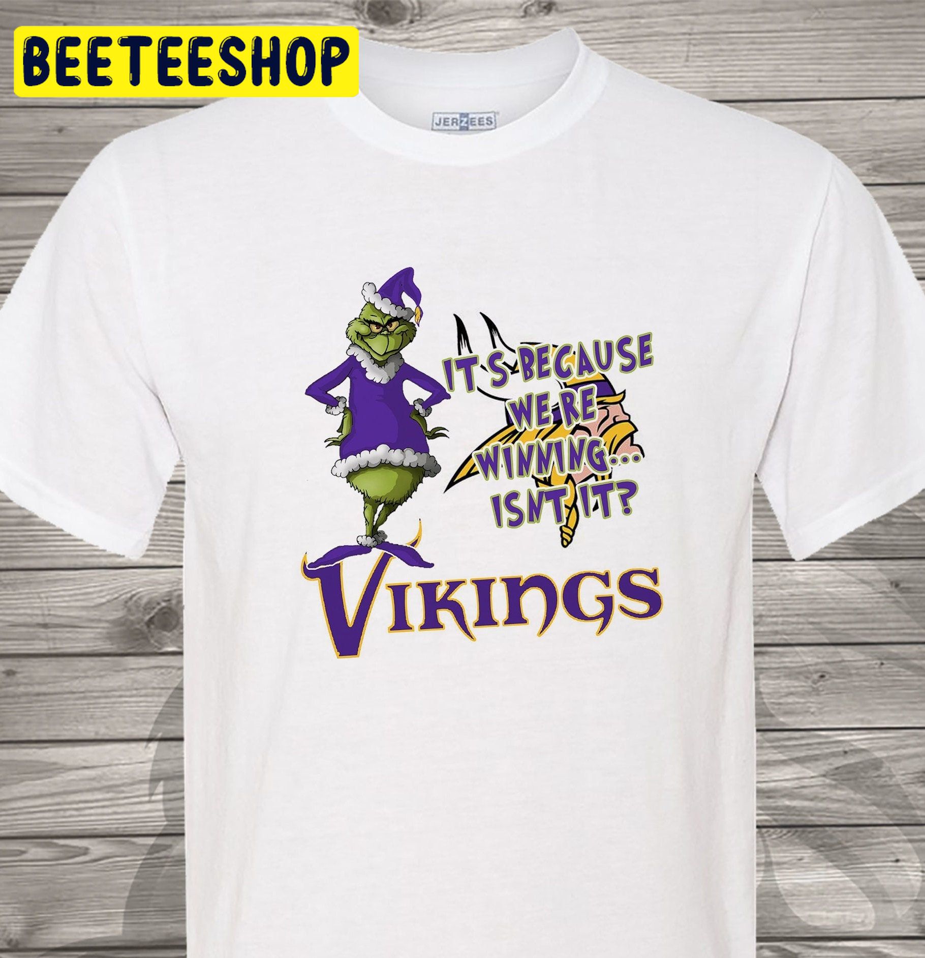 Minnesota Grinch Vikings It’s Because We’re Winning Isnt it Trending Unisex Shirt