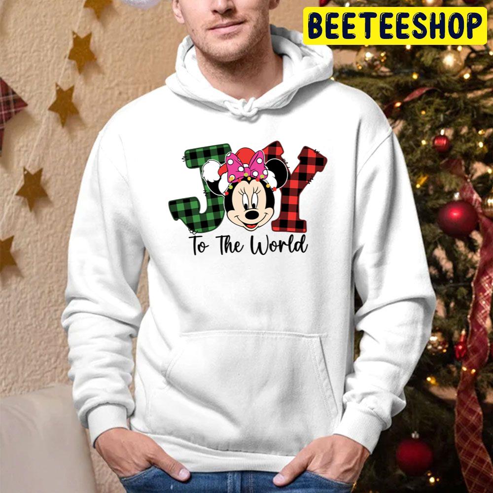 Minnie Disney Cartoon Christmas Joy To The World Trending Unisex Hoodie