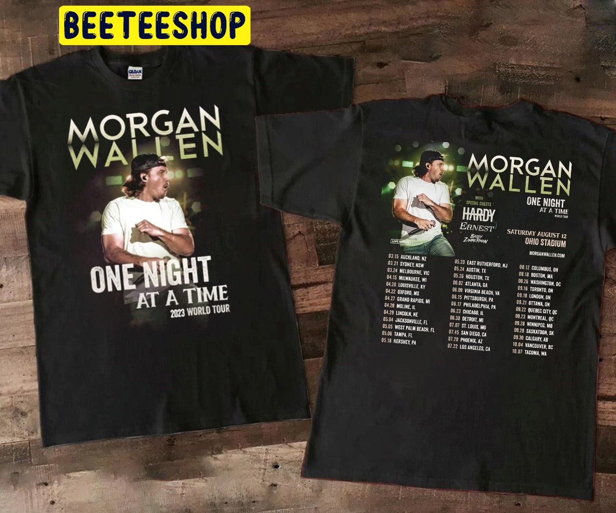 Morgan Wallen T-shirt, Morgan Wallen One night at a time world tour 2023  Shirt - Ink In Action