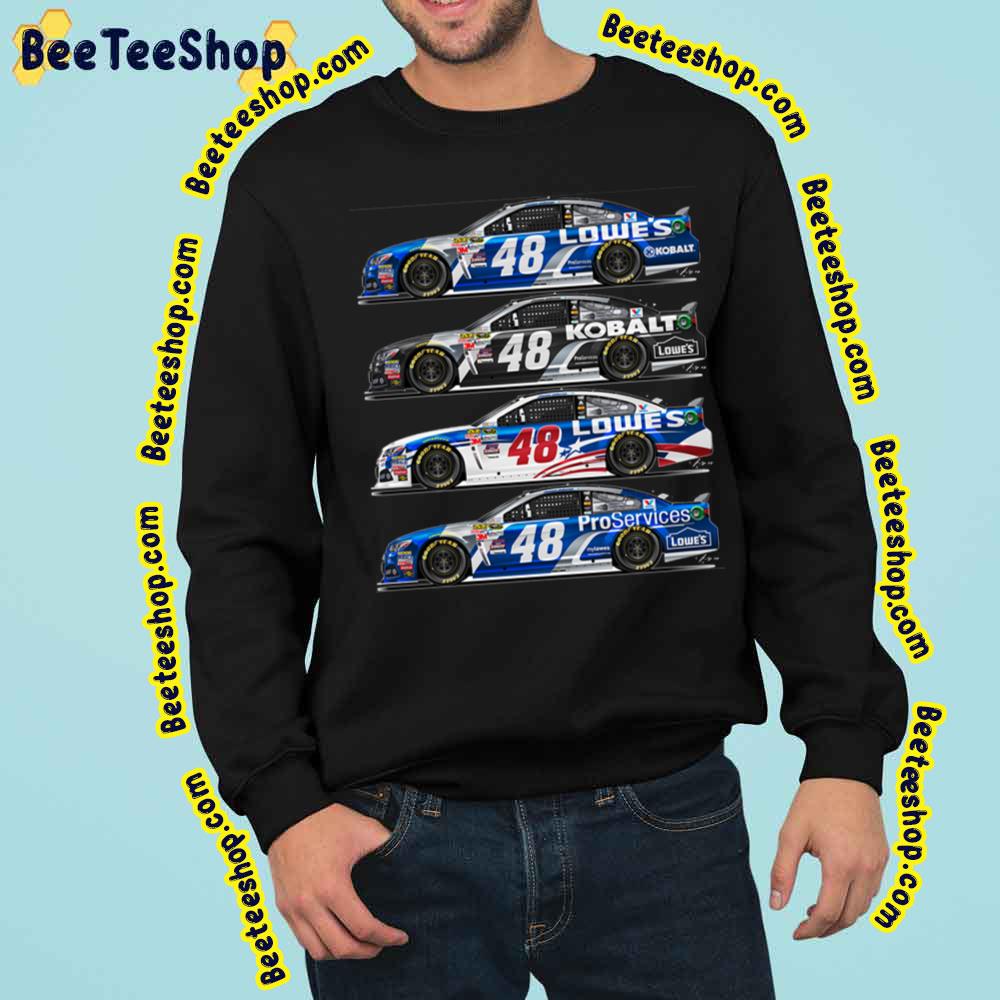 Nascar Random Blue Car Retro Vintage Art Trending Unisex Sweatshirt