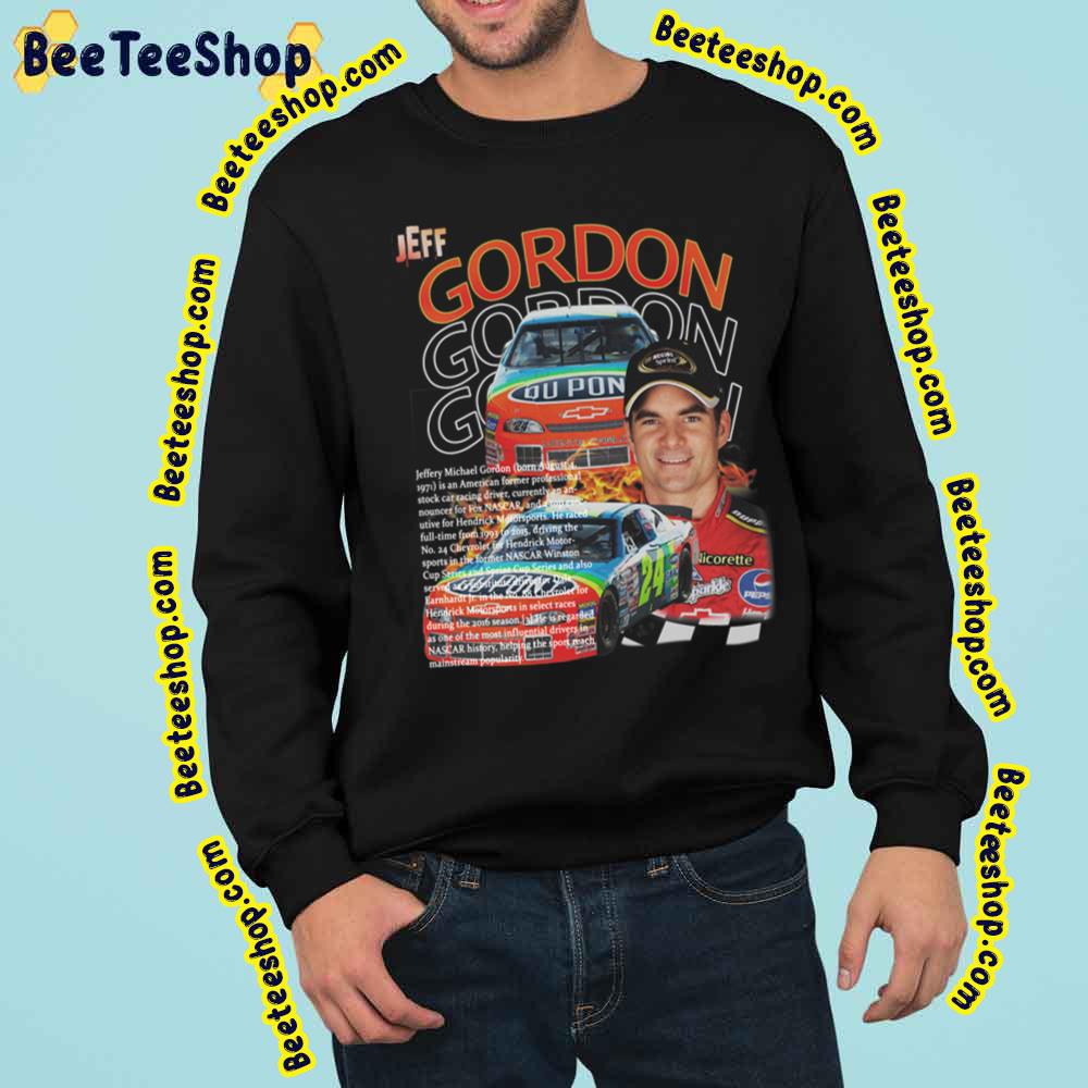 Nascar Vintage Jeff Gordon Racing And His Racing Car Trending Unisex Sweatshirt