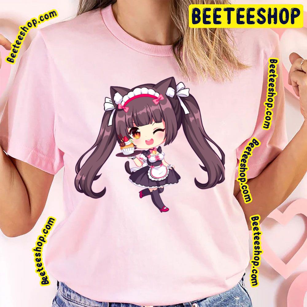 Nekopara Chocola Catgirl Cute Chibi Funny Art Anime Trending Unisex T-Shirt  - Beeteeshop