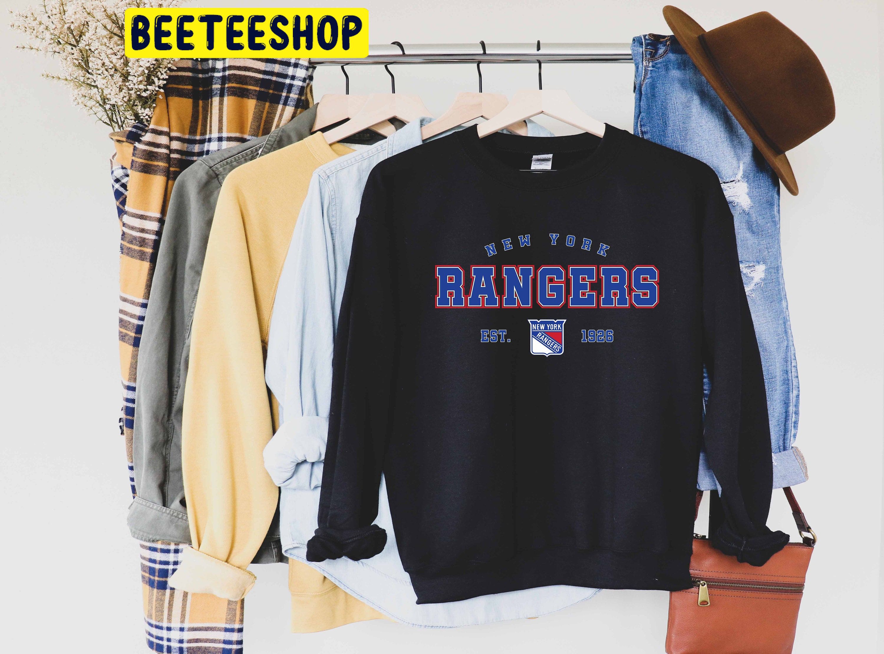 New York Rangers College Vintage Hockey Trending Unisex Shirt