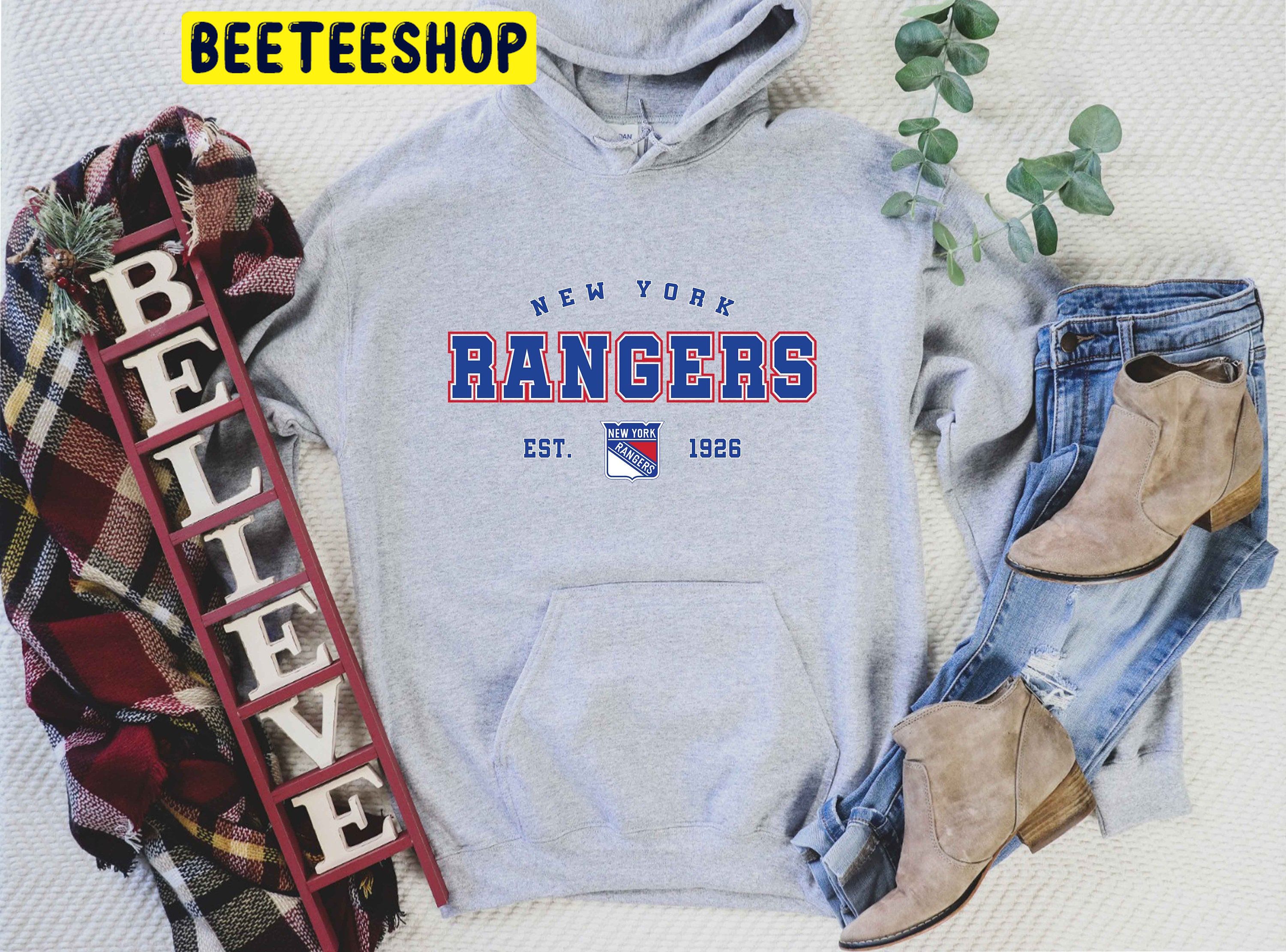 New York Rangers College Vintage Hockey Trending Unisex Shirt