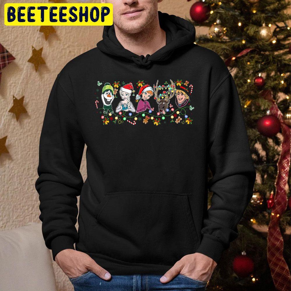 Olaf Elsa Anna Kristoff Frozen Christmas Trending Unisex Hoodie