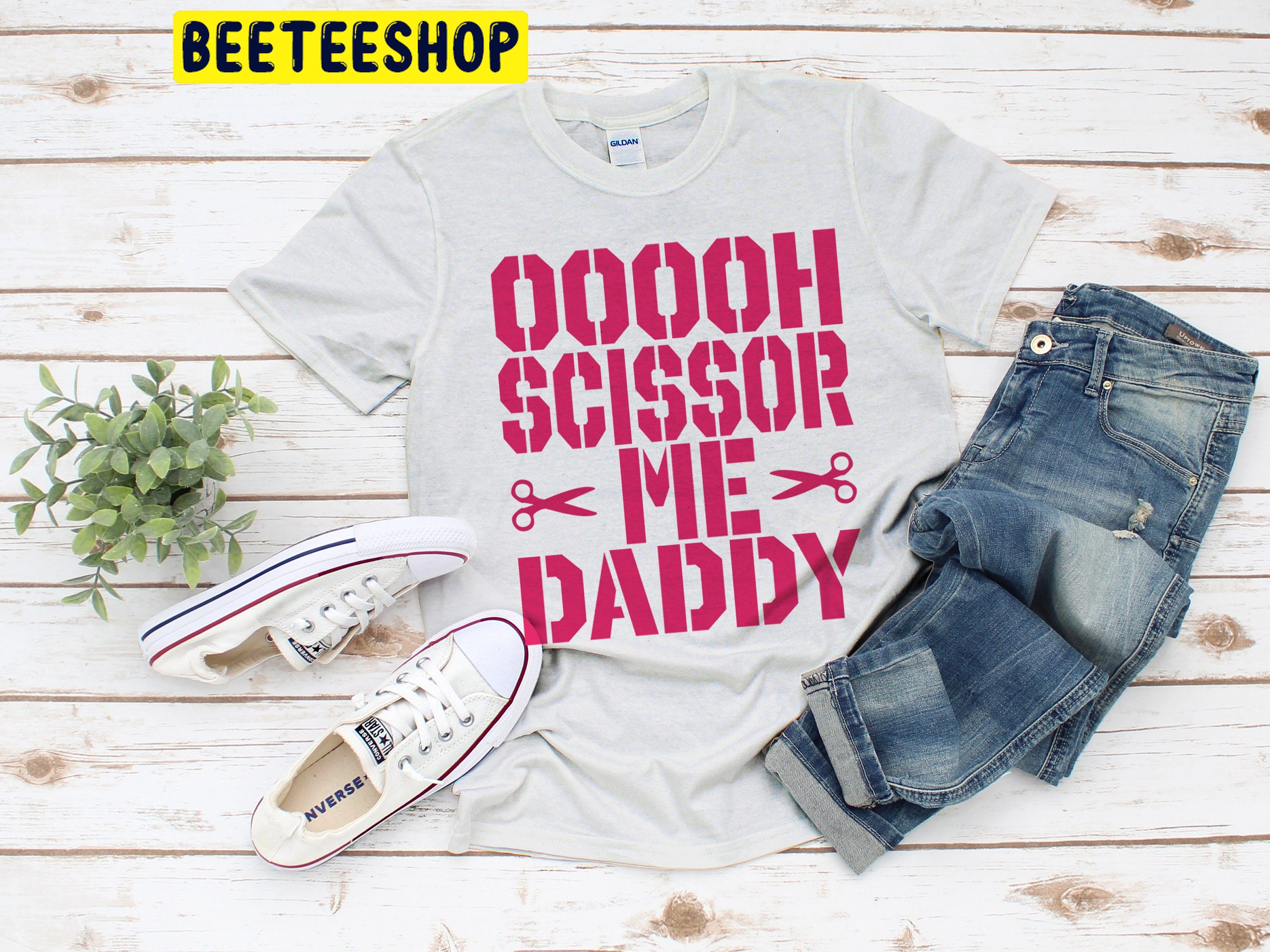 Ooooh Scissor Me Daddy Trending Unisex Shirt