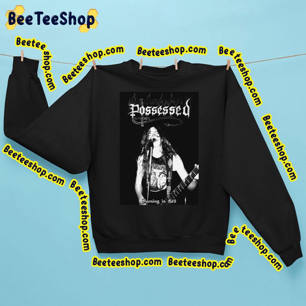 Possessed Death Metal Band Burning In Hell Trending Unisex Sweatshirt