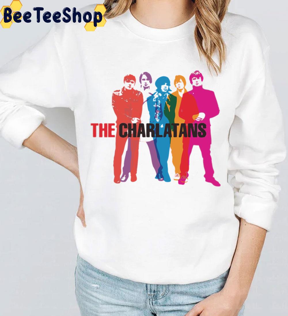 Rainbow Color The Charlantans Music Members Trending Unisex Sweatshirt